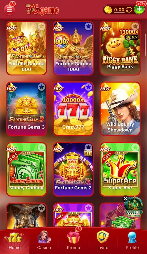 7c Game Categories